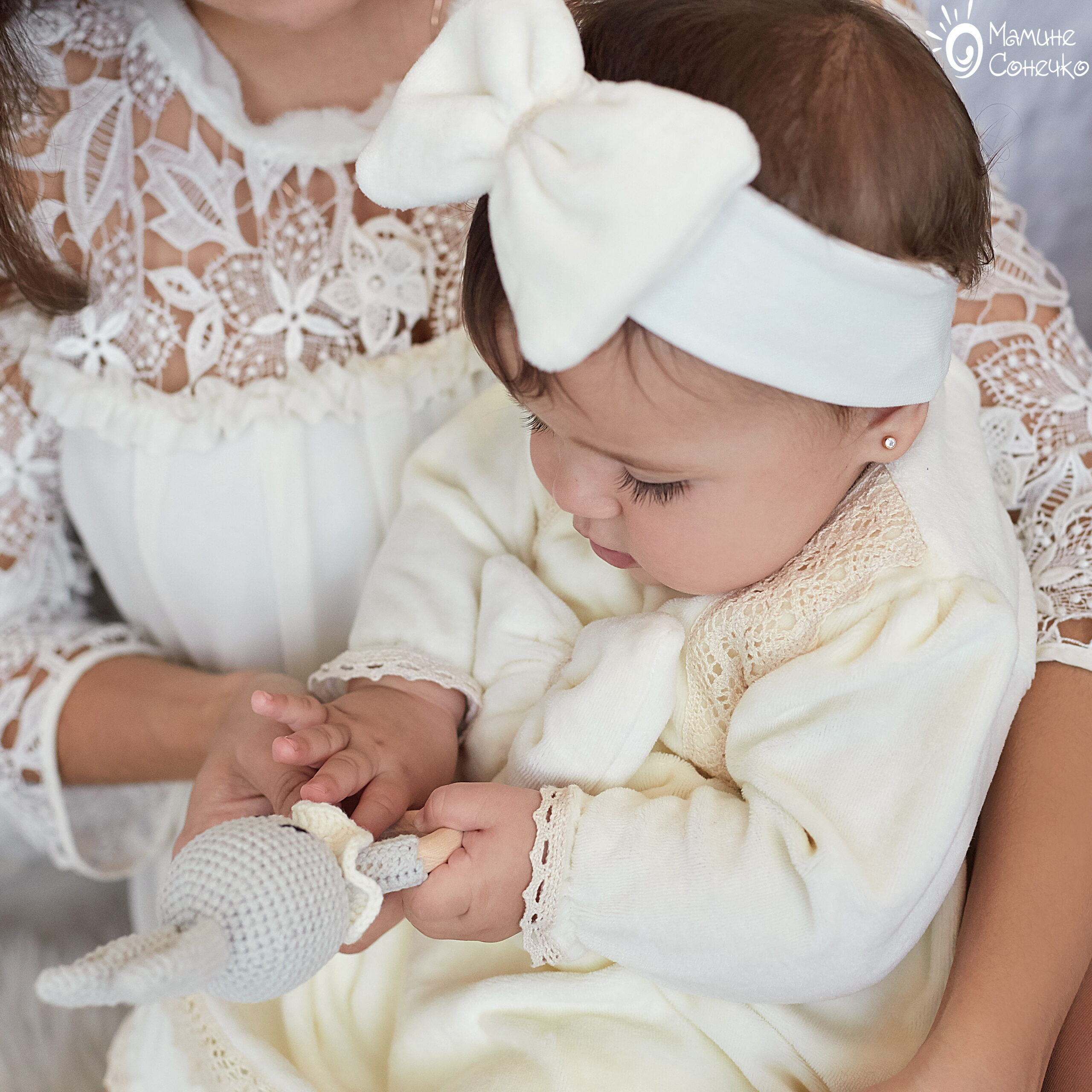 Costume for baptism of a girl “Pannochka”, velour