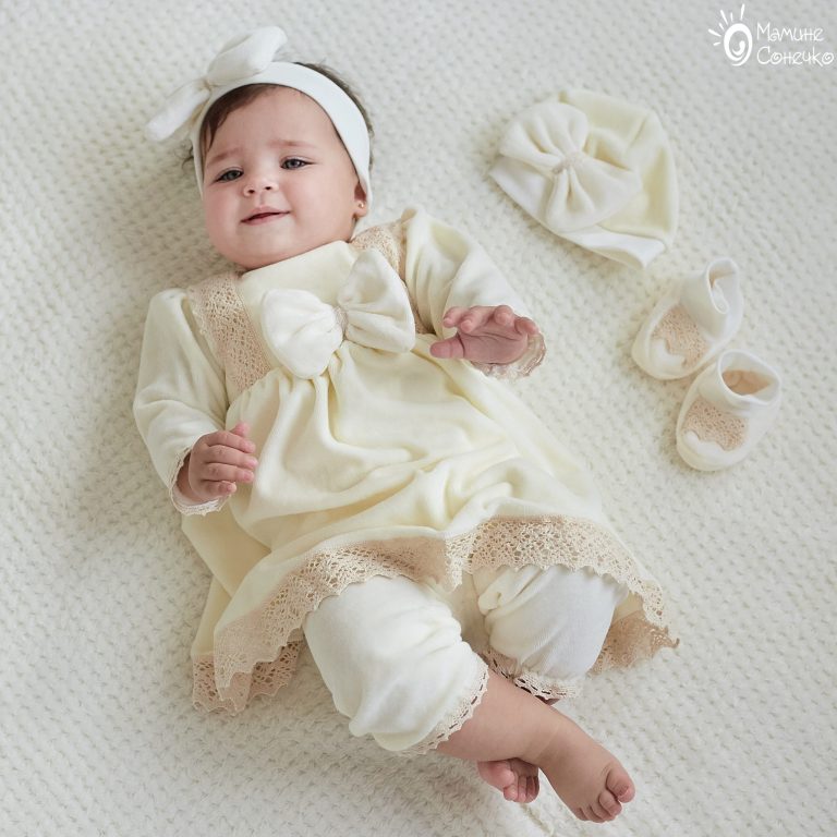 Костюм для хрещення дівчинки "Панночка", велюр